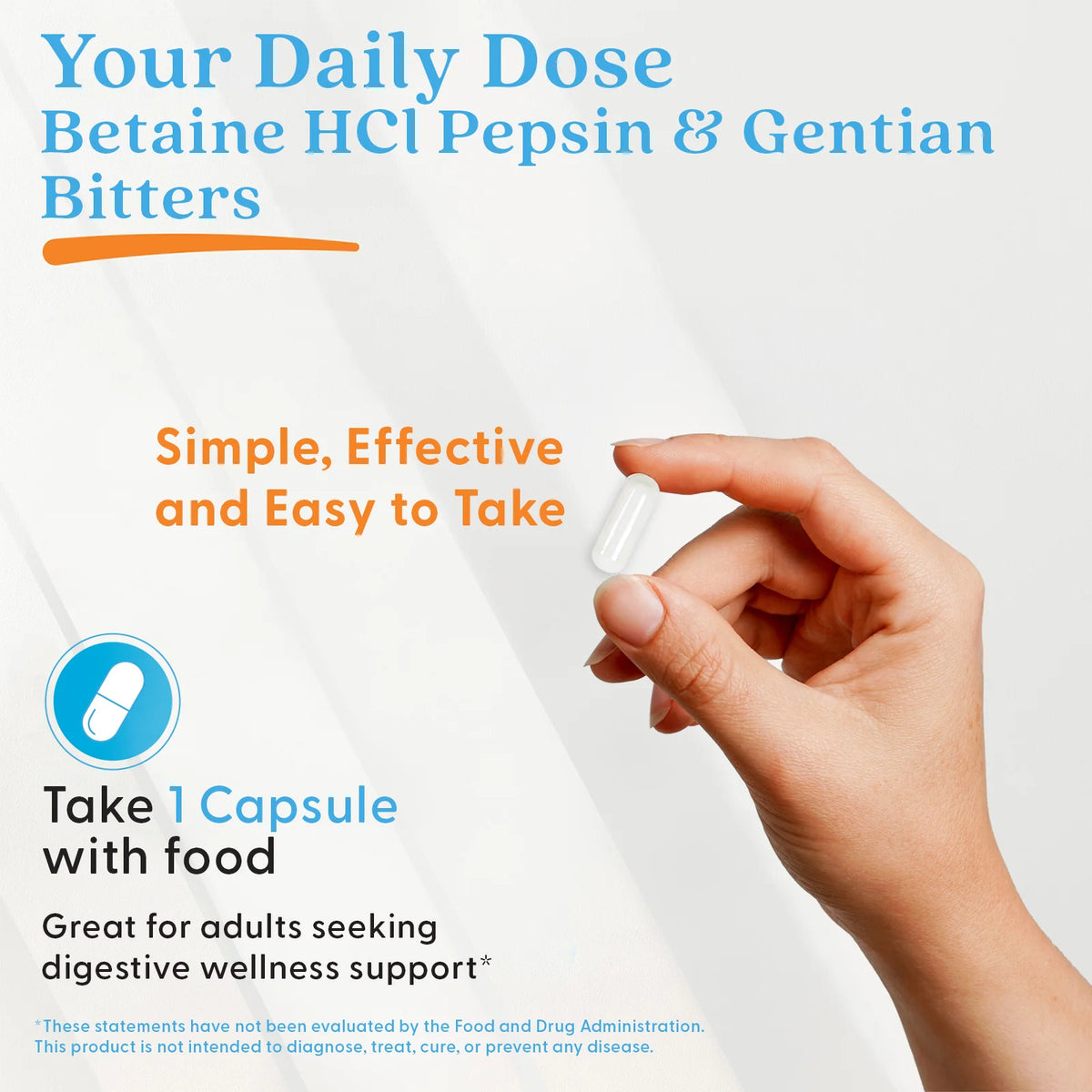 Betaine HCI Pepsin & Gentian Bitters 120 Capsules-Doctor's Best-Matakana Pharmacy