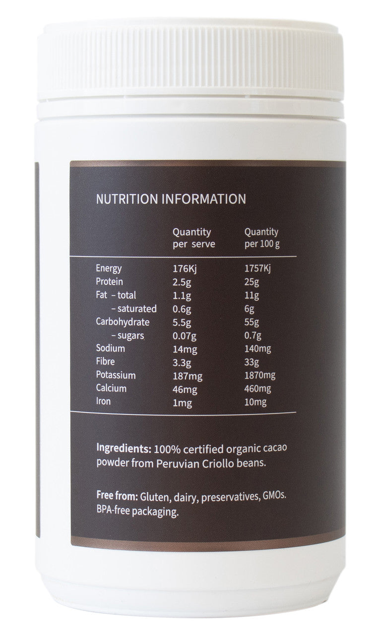 Cacao Powder - Certified Organic Powder 300g-BioBalance-Matakana Pharmacy