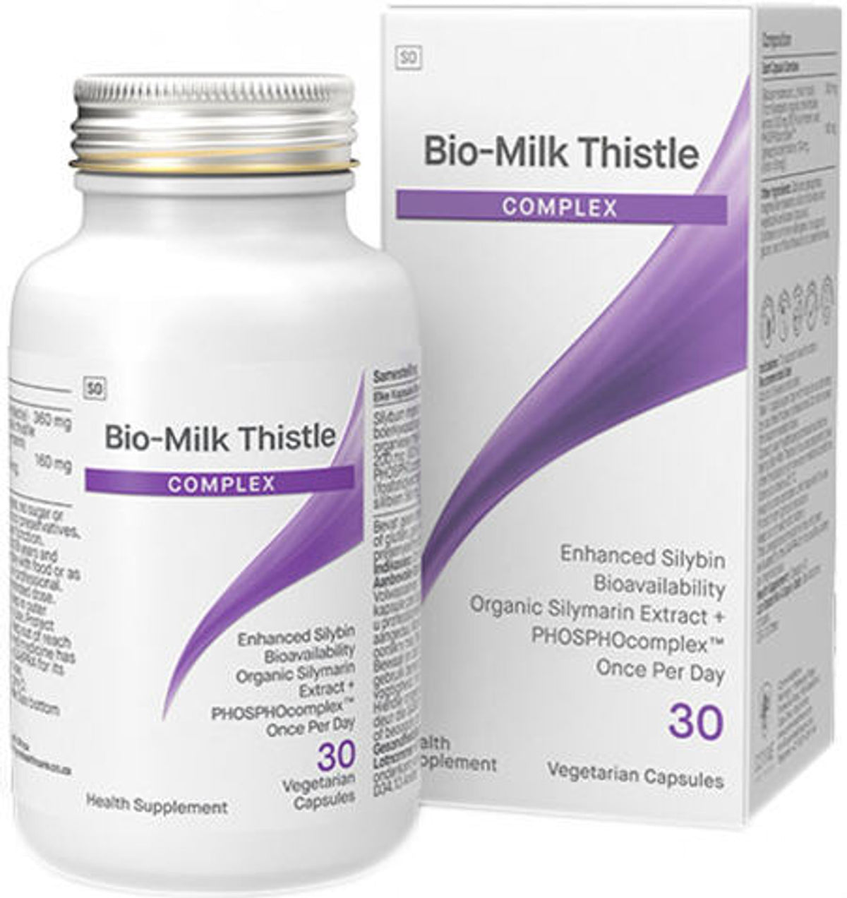 Biomax Liposomal Milk Thistle Complex 320mg 30 Capsules, bottle with its carton