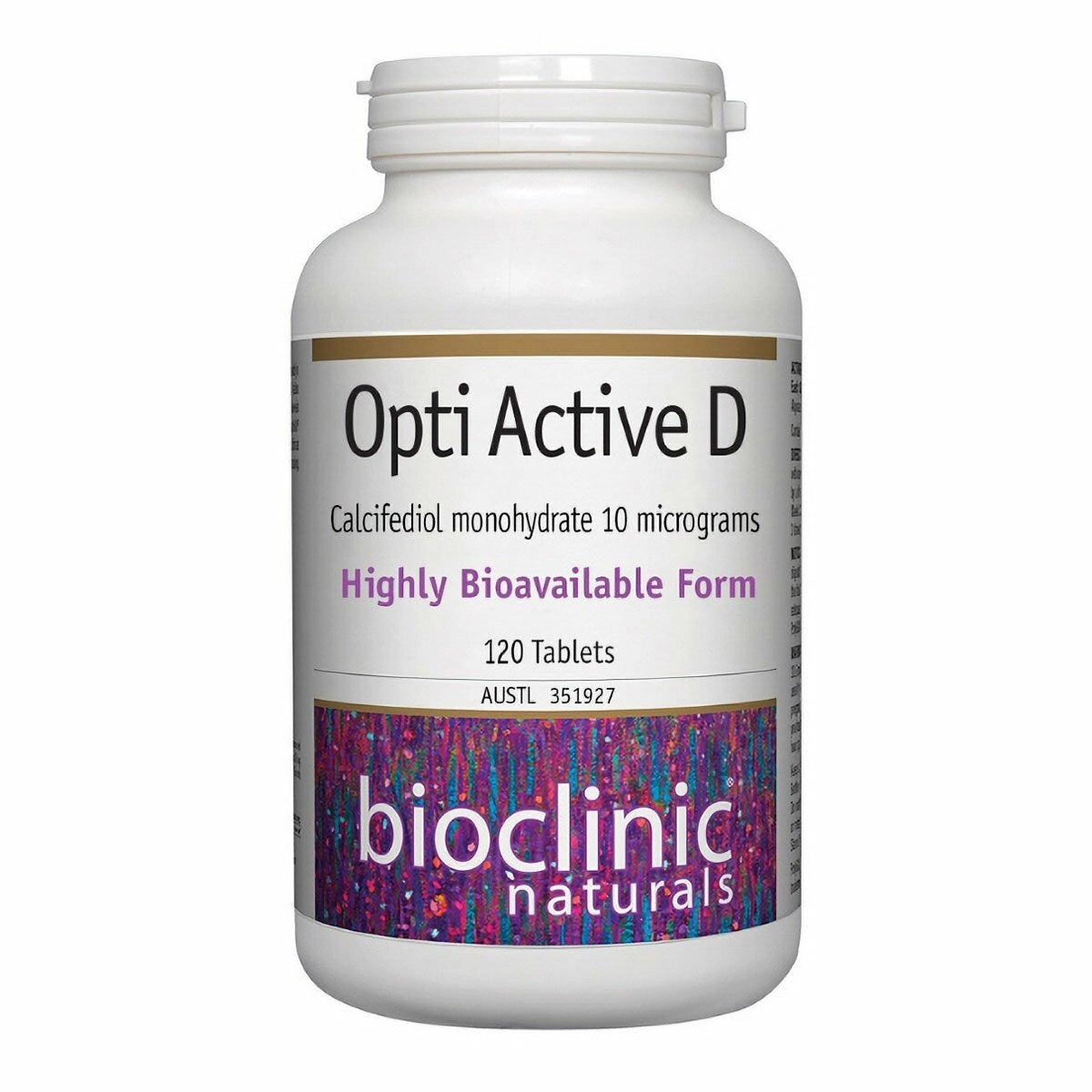 Opti Active D 120 Tabs-BioClinic Naturals-Matakana Pharmacy