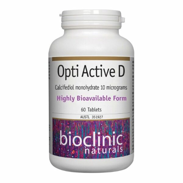 Opti Active D 60 Tabs-BioClinic Naturals-Matakana Pharmacy