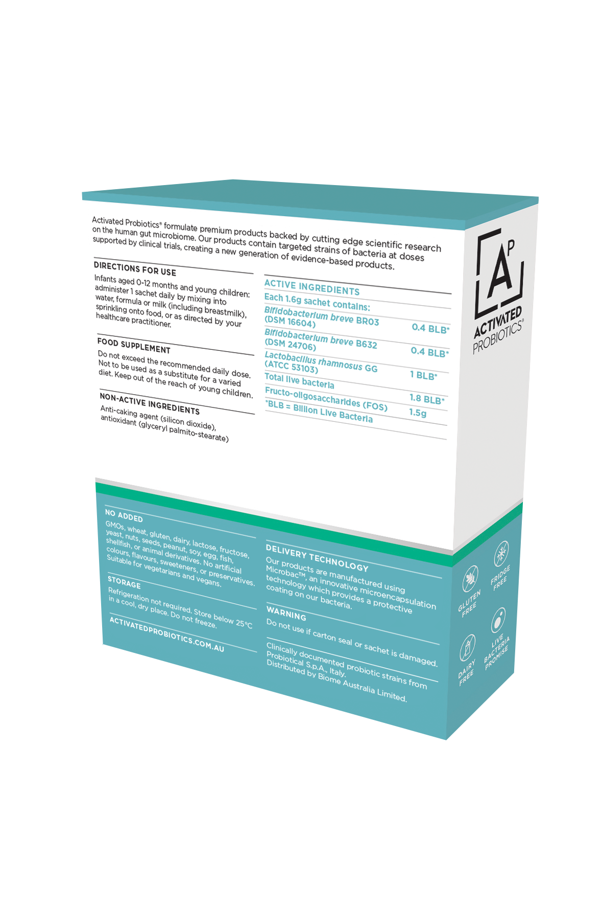 Biome Baby Probiotic 30 Sachets-Activated Probiotics-Matakana Pharmacy