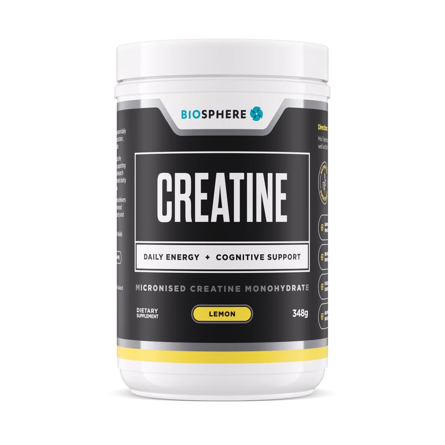 Biosphere Creatine Powder | Lemon 348g-Biosphere-Matakana Pharmacy