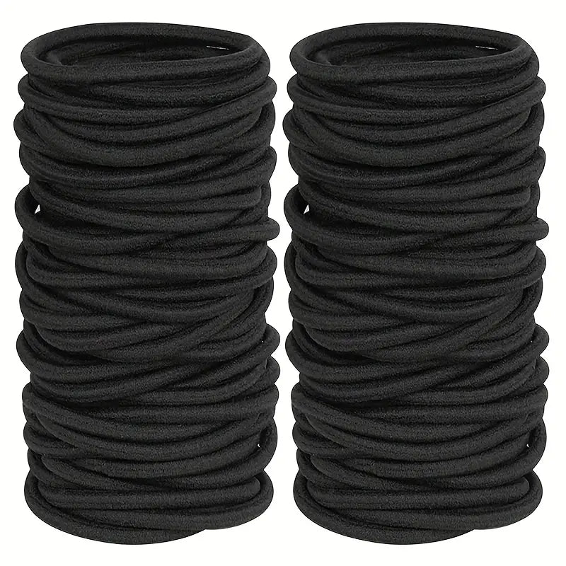 Black Hair Ties 50pcs-Matakana Pharmacy