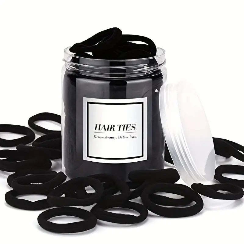 Black Hair Ties 50pcs-Matakana Pharmacy