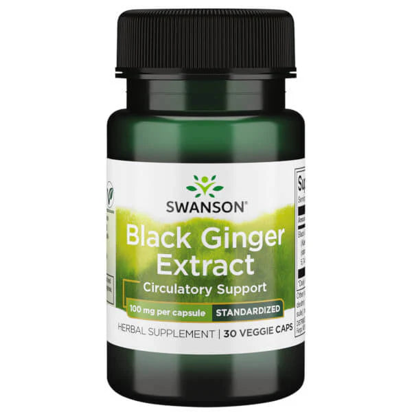 Image of Black Ginger Extract - Standardized 100mg 30vcaps