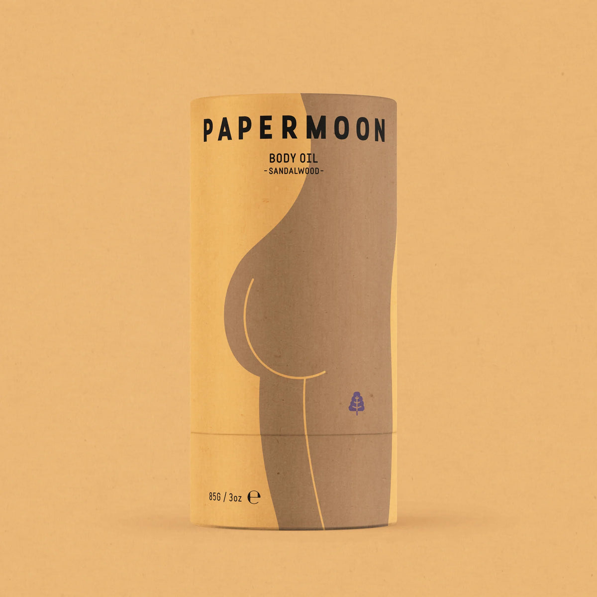Sandalwood Solid Body Oil 85g-Papermoon-Matakana Pharmacy