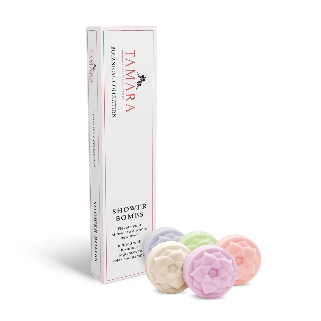 Box of 5 Botanical Collection | Artisan Crafted Shower Bombs-Essentially Tamara-Matakana Pharmacy