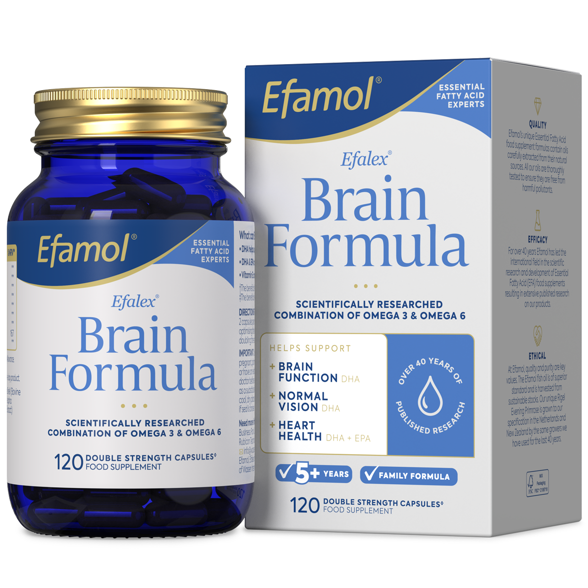 EFAMOL Efalex Brain Formula Caps120s-EFAMOL-Matakana Pharmacy