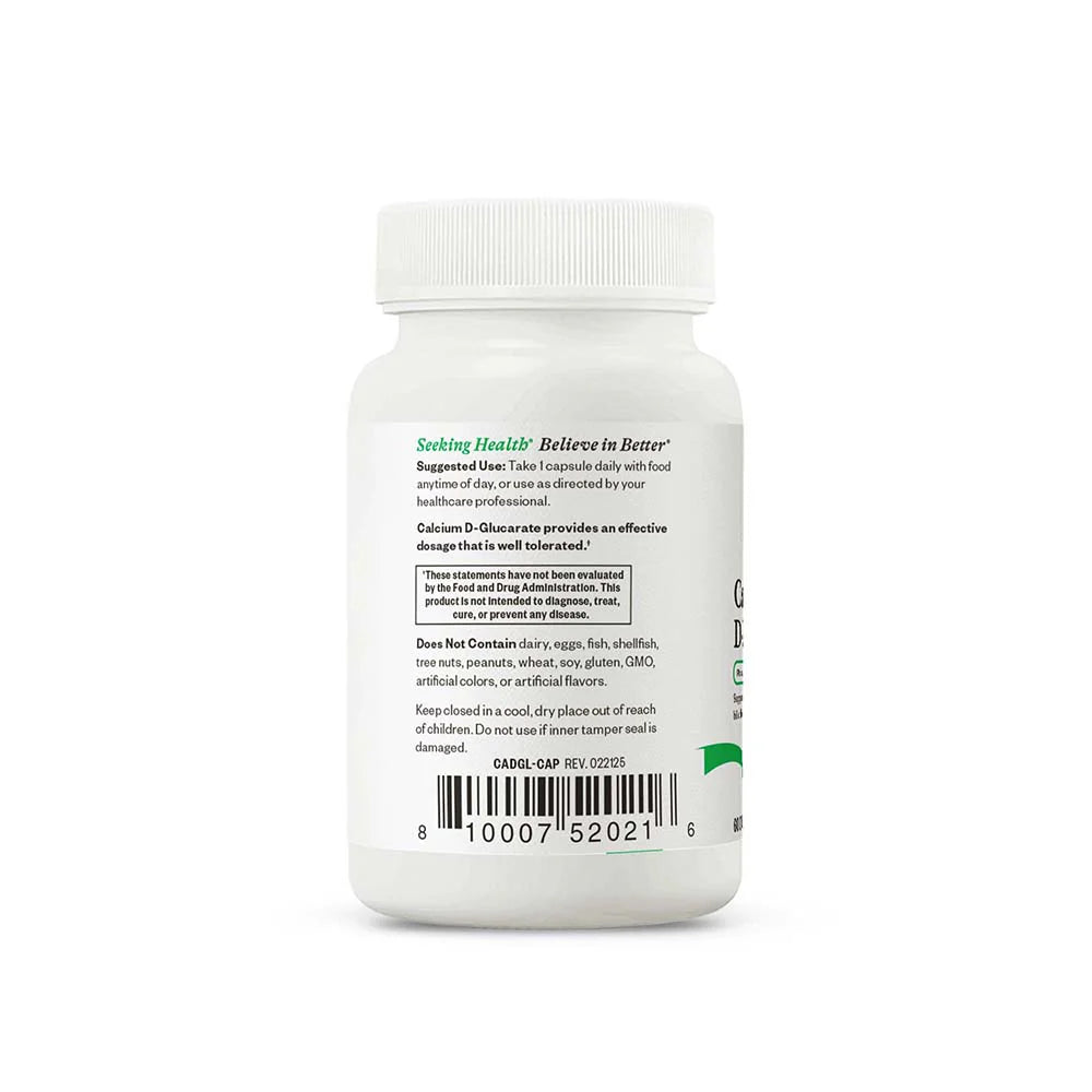 Calcium D-Glucarate 60caps-Seeking Health-Matakana Pharmacy