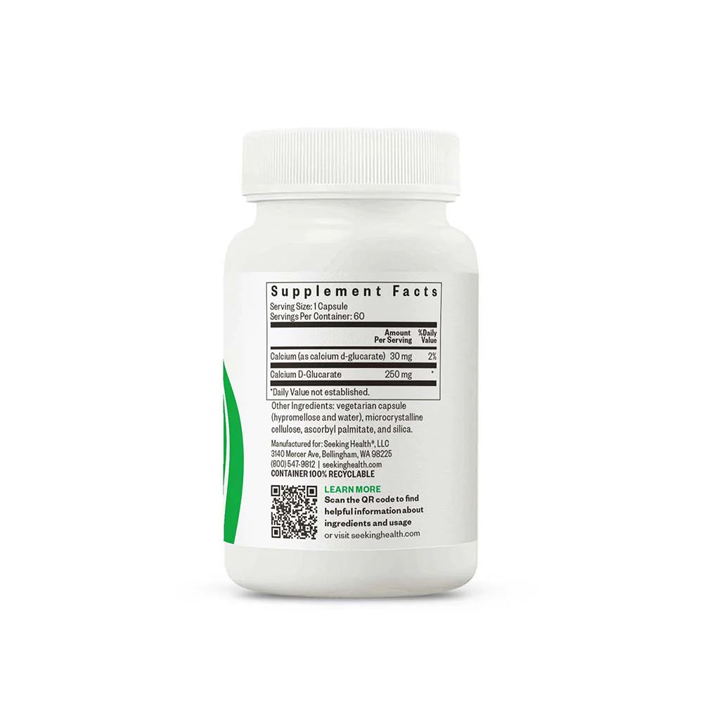 Calcium D-Glucarate 60caps-Seeking Health-Matakana Pharmacy