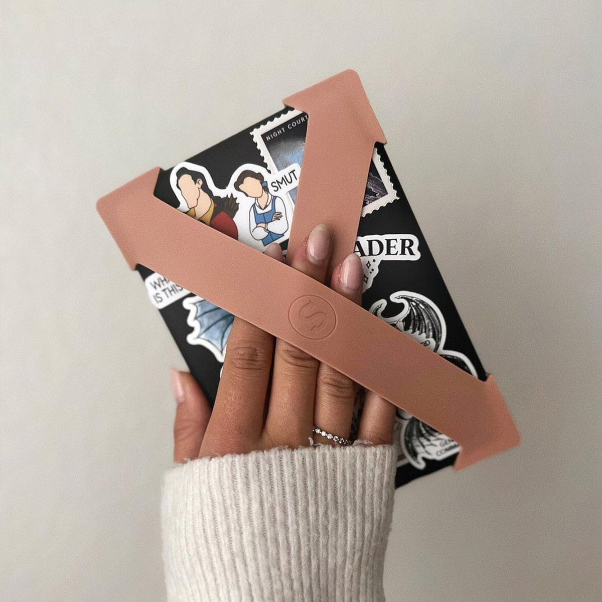 Close up of the Caramel Strapsicle silicone strap