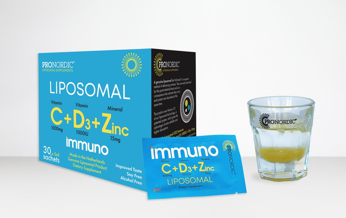 Immuno Liposomal C D3 & Zinc 30x5ml Sachets-Pro Nordic-Matakana Pharmacy