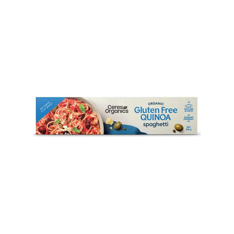 Ceres Organics Organic Quinoa Spaghetti 250g, front of pack