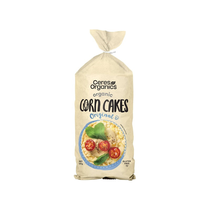 Ceres Organics Organic Corn Cakes 120g, front of pack