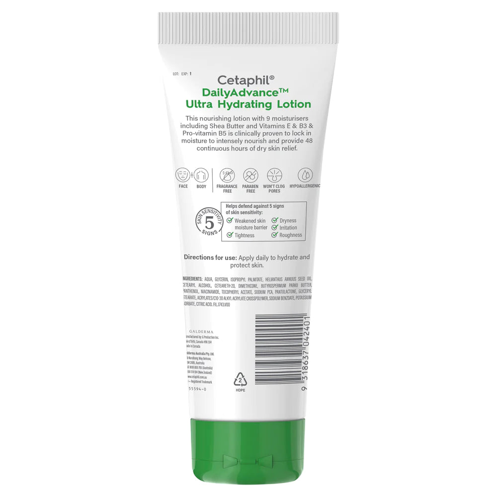 CETAPHIL Daily Adv U/H Lotion 226g-Matakana Pharmacy