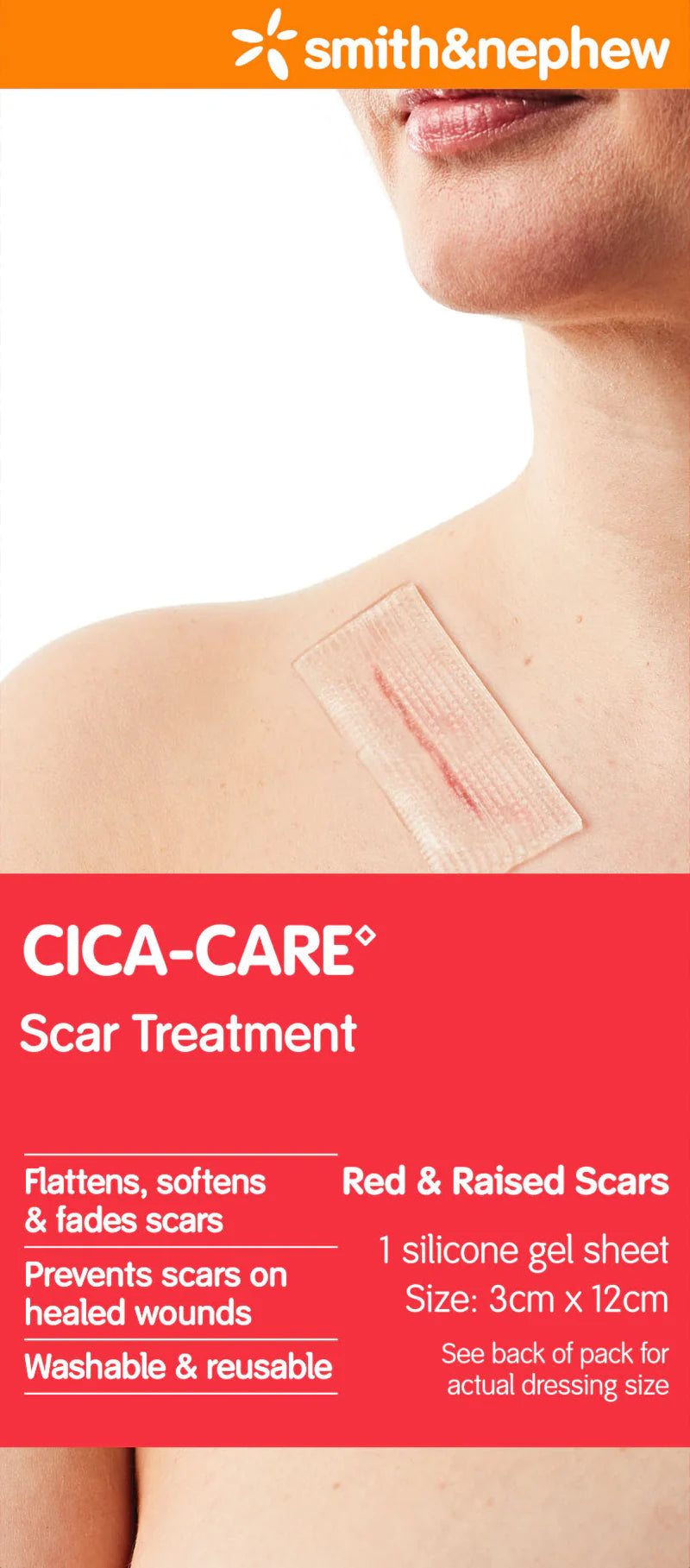 CICA-CARE Silicone Gel 3x12cm-Matakana Pharmacy