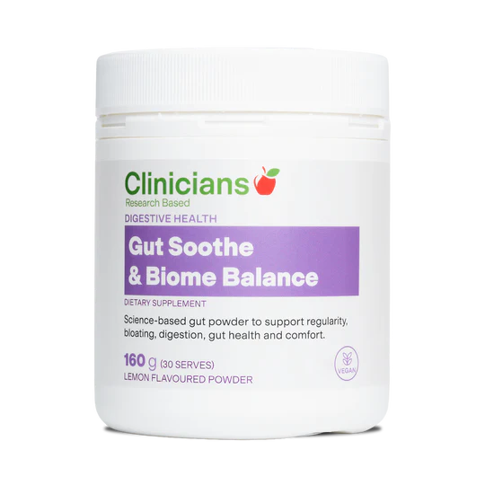 Gut Soothe & Biome Balance Powder 160g | Clinicians-Clinicians-Matakana Pharmacy
