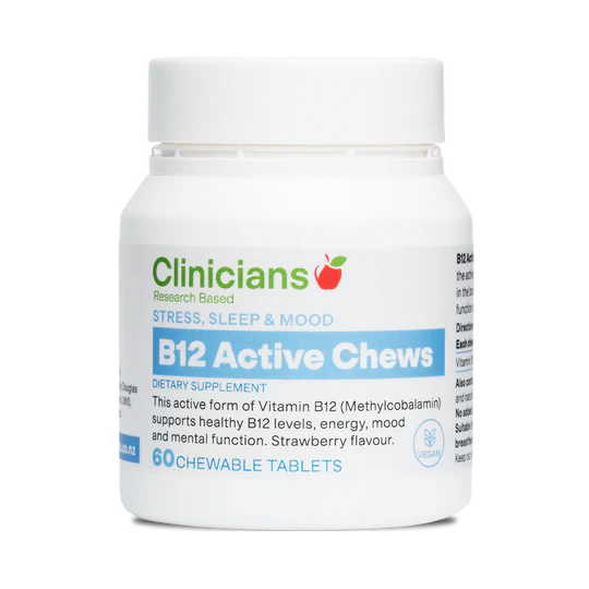 B12 Active 60 Chewables Tablets | Clinicians-Clinicians-Matakana Pharmacy