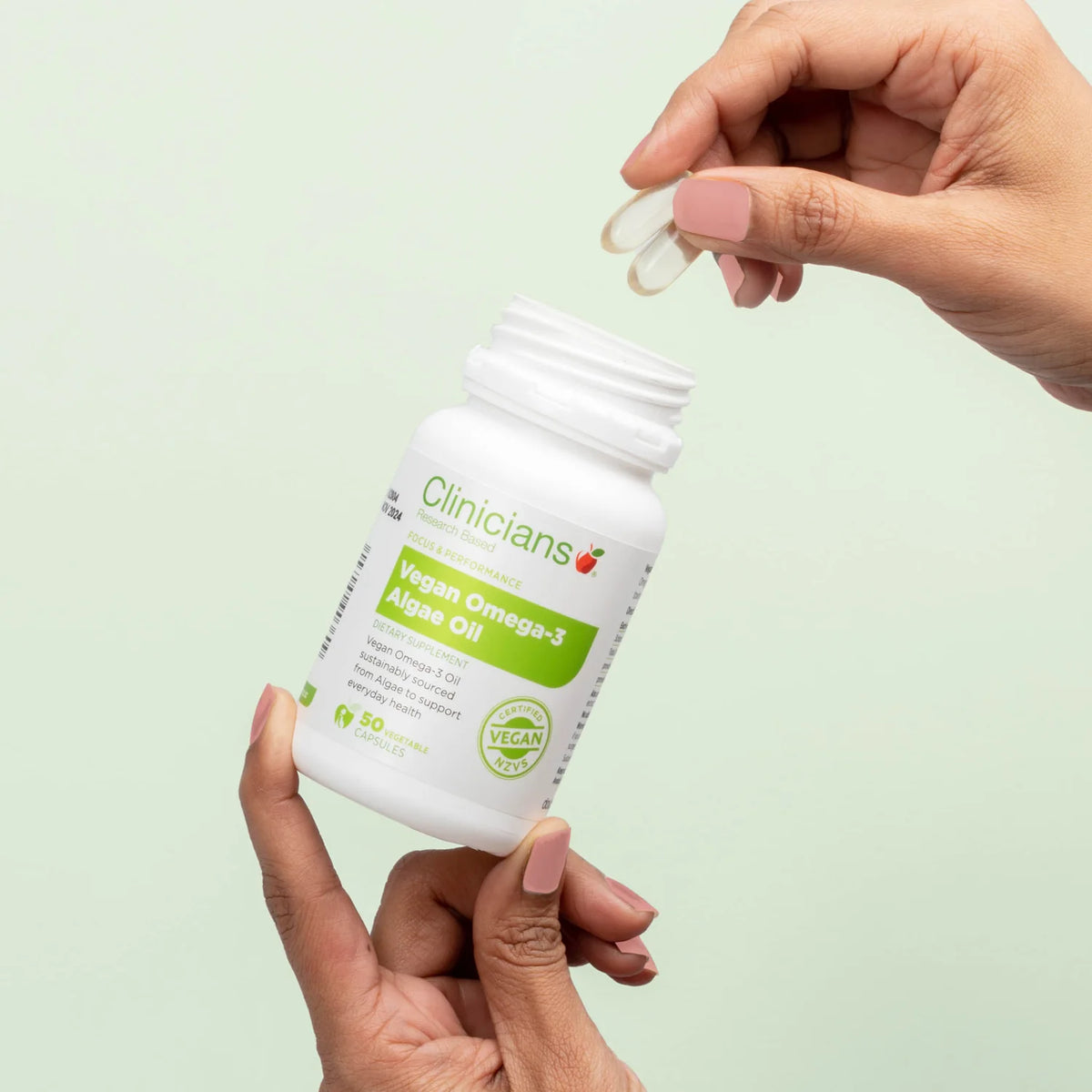Vegan Omega-3 Algae Oil 50 Capsules | Clinicians-Clinicians-Matakana Pharmacy