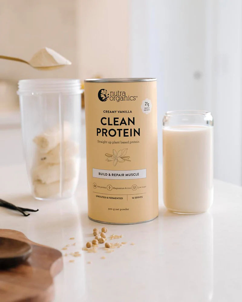 Clean Protein Vanilla Cookie Dough 500g-Matakana Pharmacy