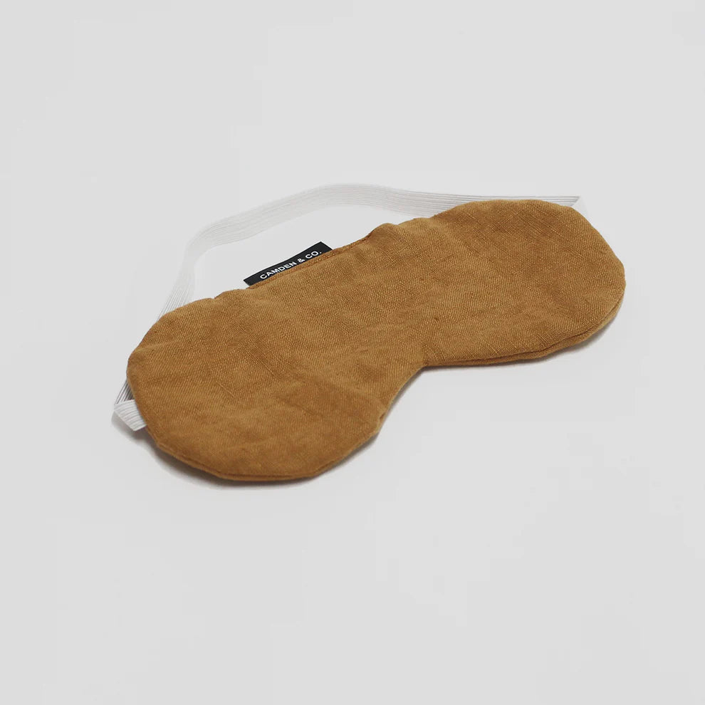 CAMDEN CO. Eye Mask Linen Terracotta-Matakana Pharmacy