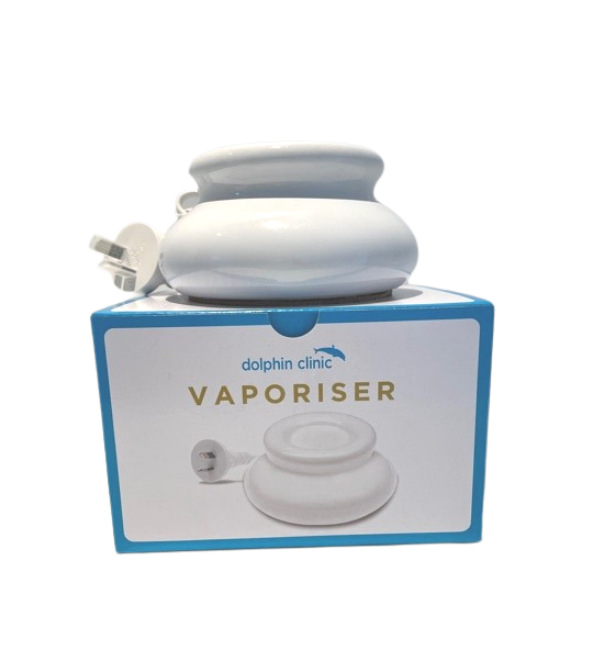 Electric Vaporiser White in its presentation box