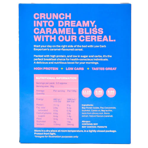 Protein Cereal Caramel 250g-Low Carb Emporium-Matakana Pharmacy