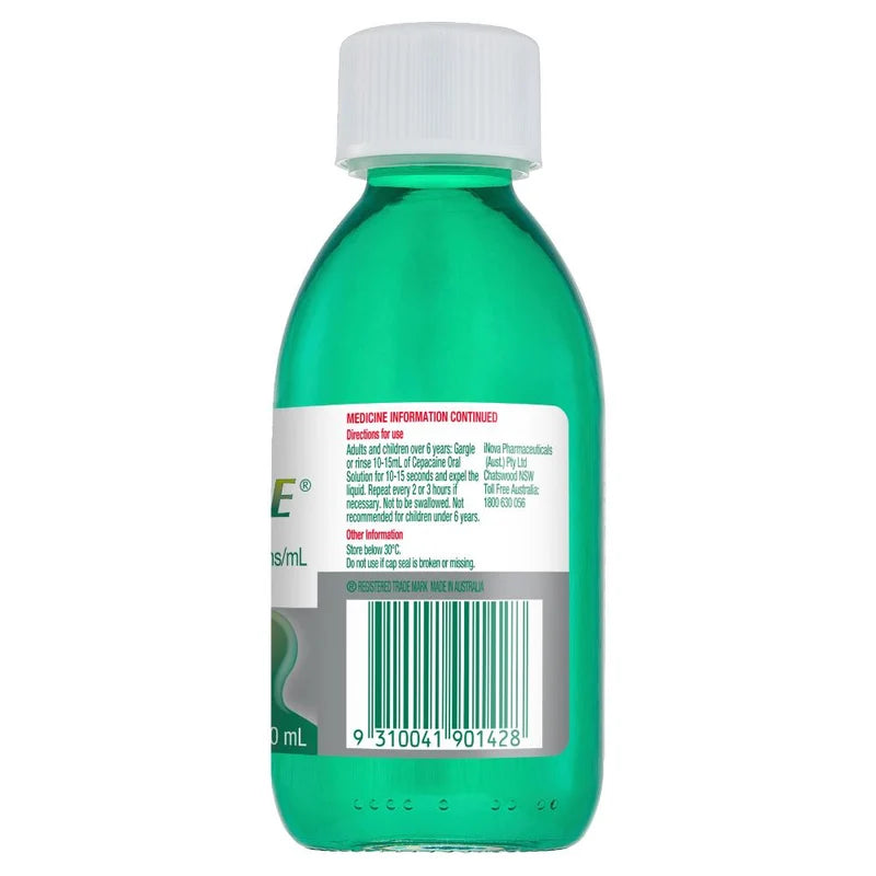 Cepacaine Oral Solution 200mL-Cepacaine-Matakana Pharmacy