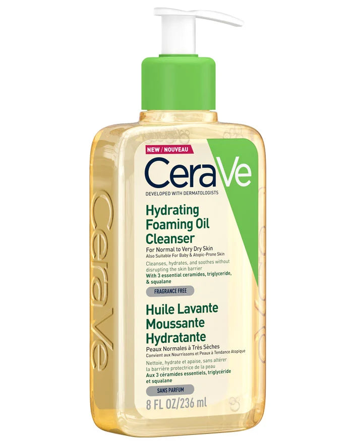 CeraVe Hydrating Foaming Oil Cleanser 236ml-Matakana Pharmacy