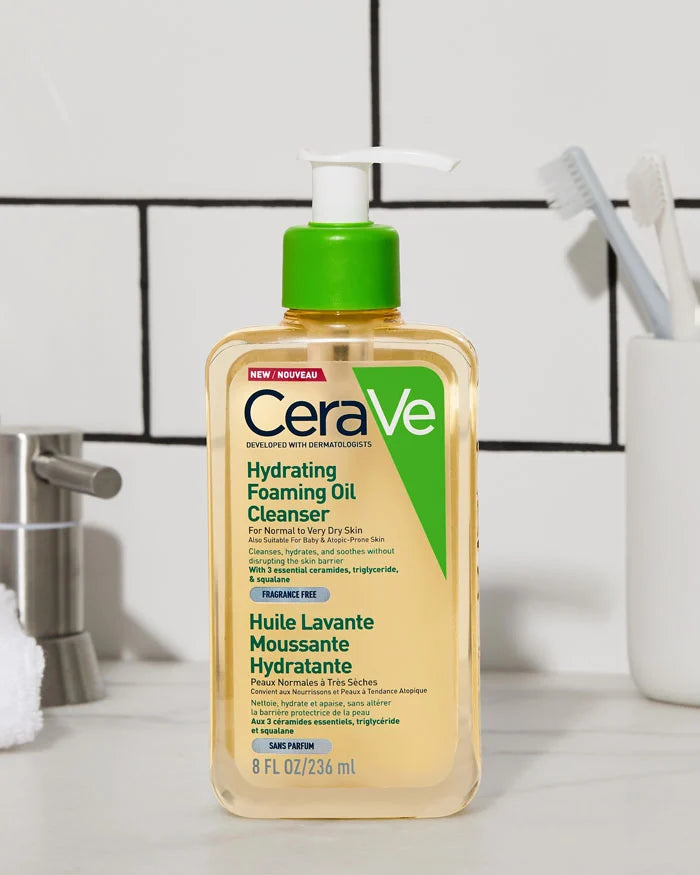 CeraVe Hydrating Foaming Oil Cleanser 236ml-Matakana Pharmacy