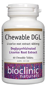 Chewable DGL 60 Caps-BioClinic Naturals-Matakana Pharmacy