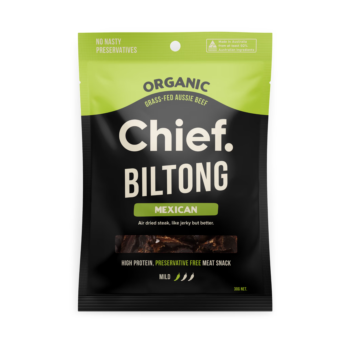 Biltong Chipotle & Lime 30g | Chief Nutrition-Chief Nutrition-Matakana Pharmacy