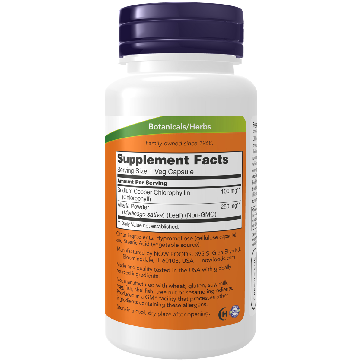 Chlorophyll 100mg 90s-NOW Supplements-Matakana Pharmacy