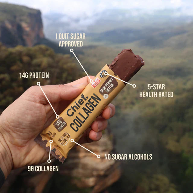 Collagen Protein Bar Choc Peanut 5g-Chief Nutrition-Matakana Pharmacy