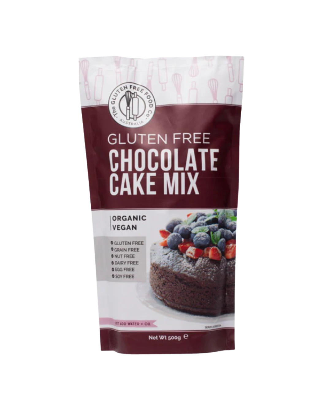 Chocolate Cake Mix 500g-The Gluten Free Food Co.-Matakana Pharmacy