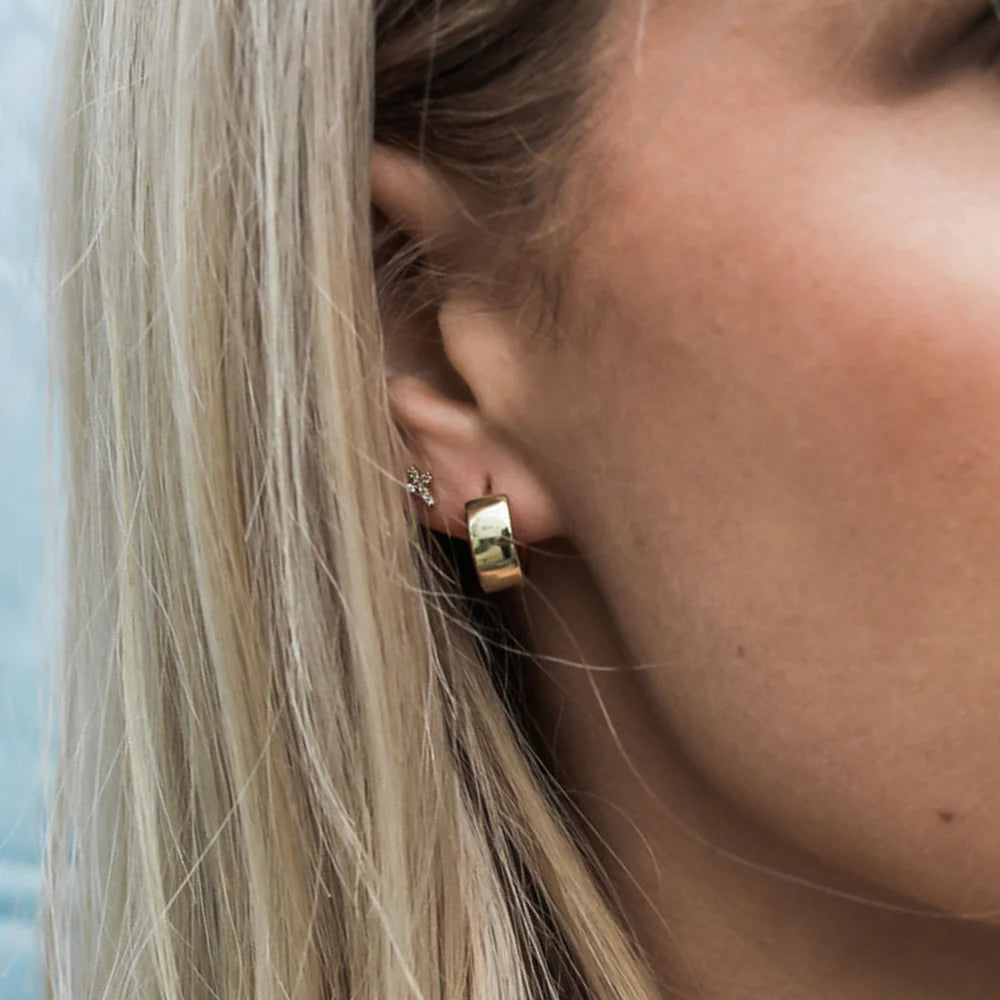 Chubby Huggie Earrings-Queen Of The Foxes-Matakana Pharmacy