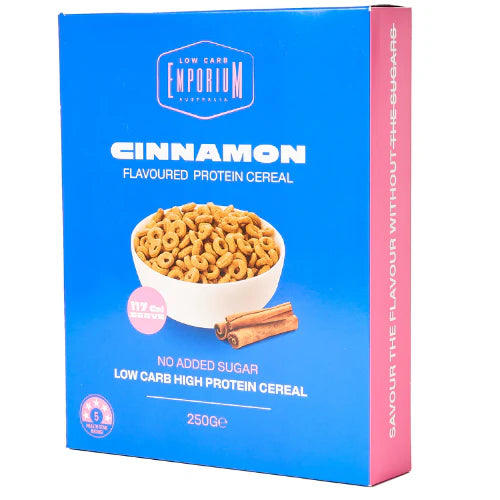 Protein Cereal Cinnamon 250g-Low Carb Emporium-Matakana Pharmacy