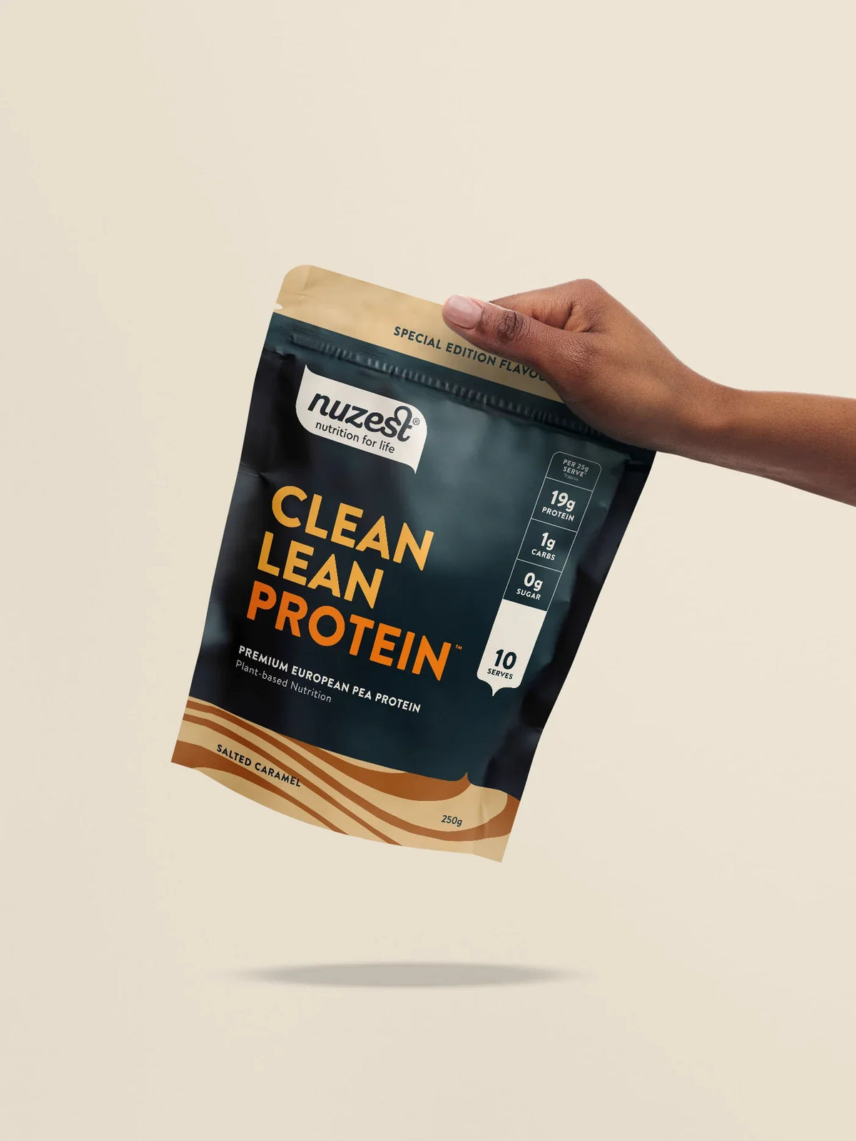 Clean Lean Protein Salted Caramel 250g-Nuzest-Matakana Pharmacy