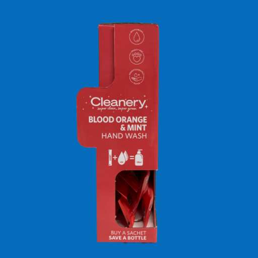 Cleanery Blood Orange & Mint Hand Wash Inner (25 x 12.5g Sachets)-Cleanery-Matakana Pharmacy