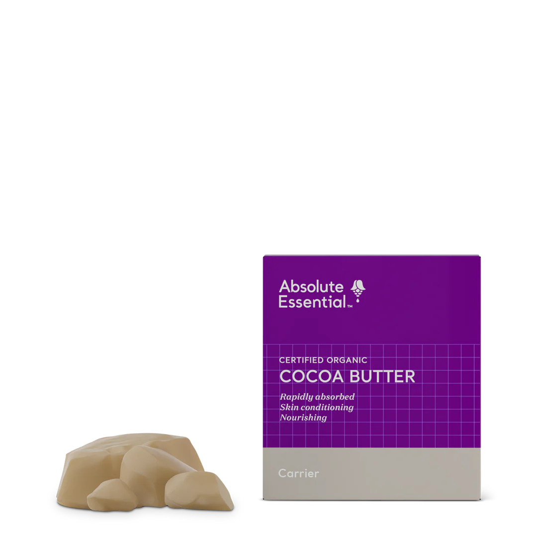 Cocoa Butter Organic 50g-Absolute Essential-Matakana Pharmacy