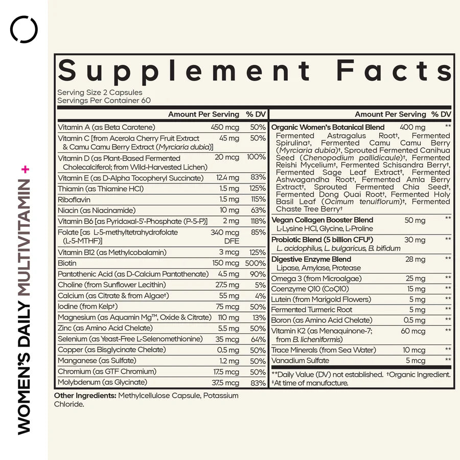 Women's Fermented Multivitamin+ 120 Capsules-CODEAGE-Matakana Pharmacy