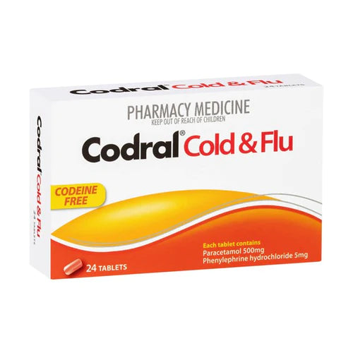 CODRAL PE Cold & Flu Tabs 24-Matakana Pharmacy