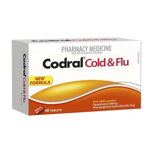 CODRAL PE Cold & Flu Tablets 48 Pack-Matakana Pharmacy