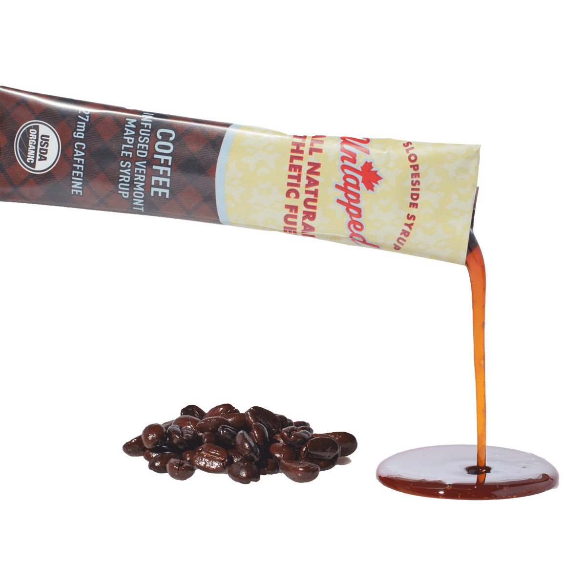 UnTapped Gels Coffee infused Maple Syrup Box of 20 x 30ml Gels + 27mg of Caffeine