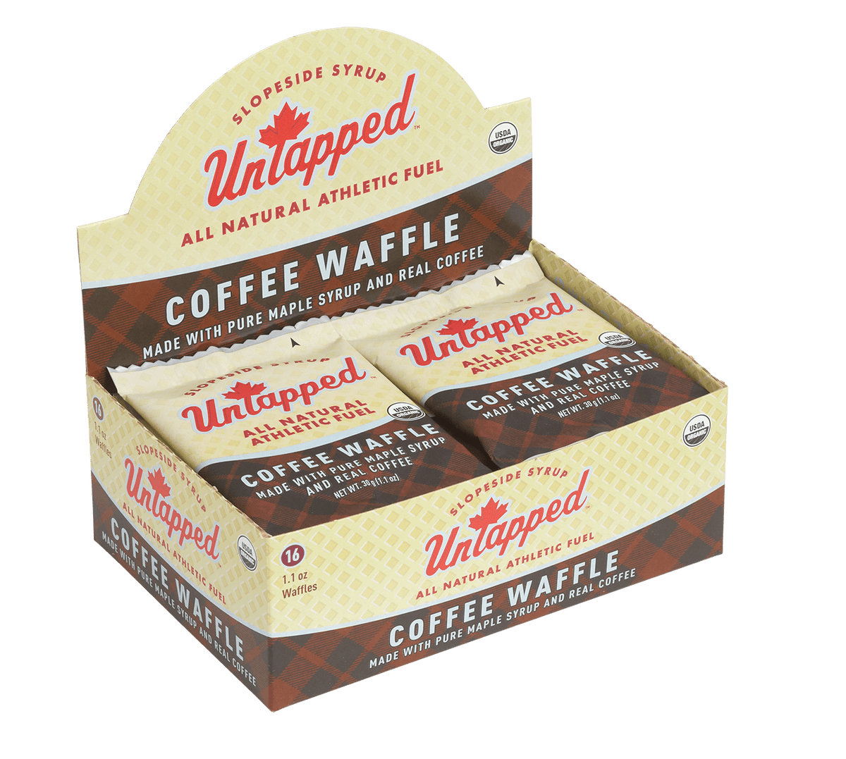 UnTapped Waffles Coffee Waffle Box of 16