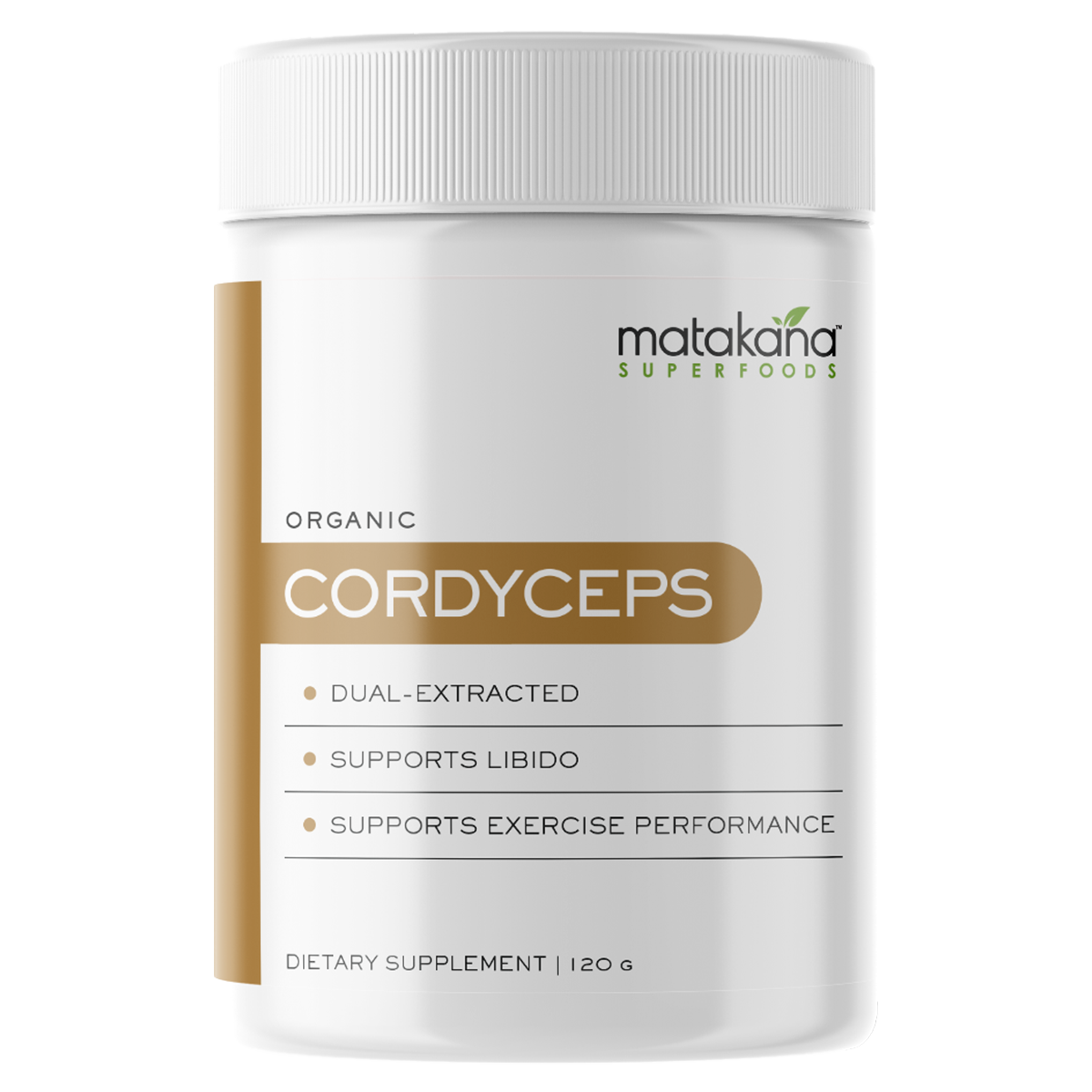 Cordyceps Mushroom Powder Organic 120g-Matakana Superfoods-Matakana Pharmacy