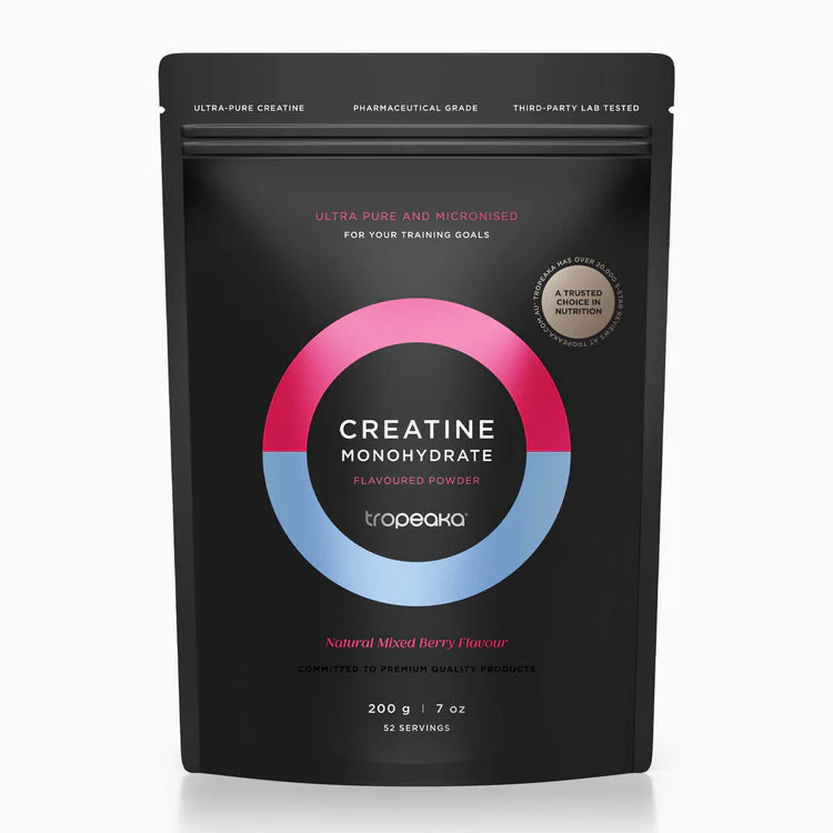 Creatine Monohydrate Mixed Berry Powder 200g-Tropeaka-Matakana Pharmacy