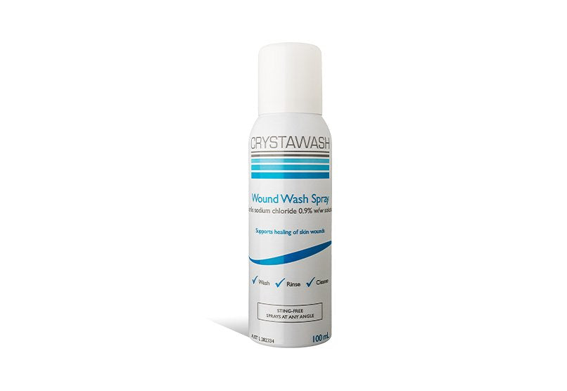Crystawash Wound Wash Spray 100ml-Matakana Pharmacy