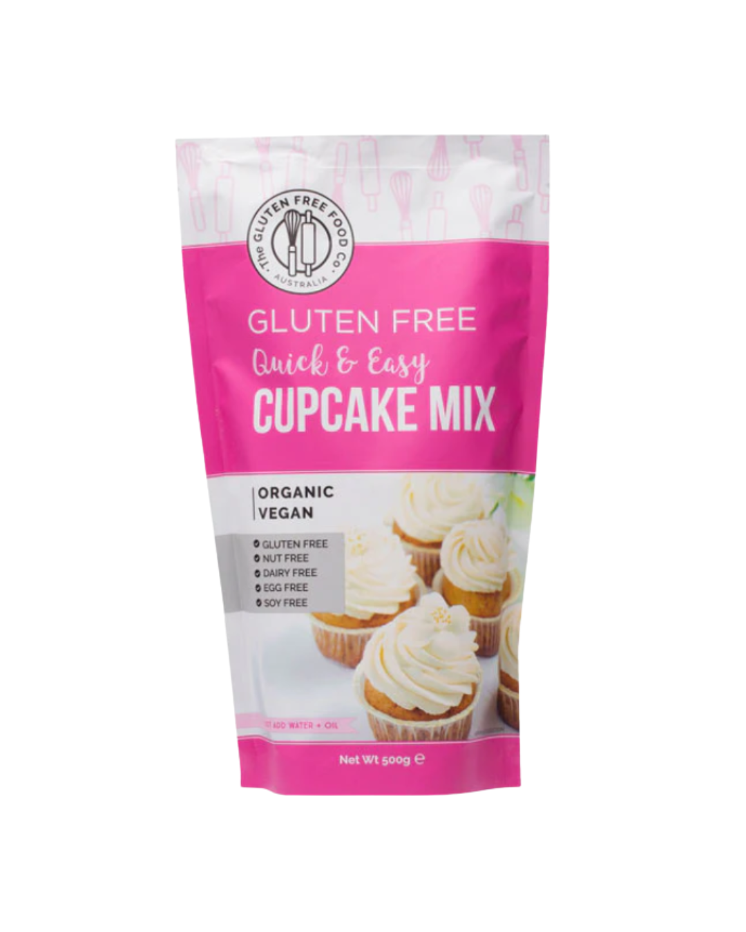 Cupcake Mix 500g-The Gluten Free Food Co.-Matakana Pharmacy